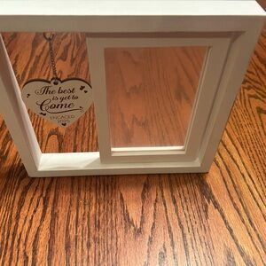 White Heart-Shaped Hanging Frame